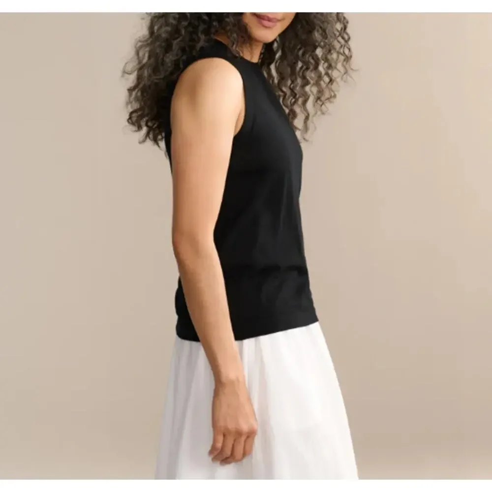 Jenni Kayne Women's Black Merino Tank Top Size S